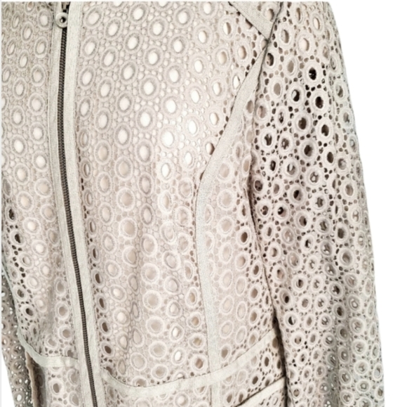 SPORTALM Lace Toupe Zipped Eyelet Blazer - Picture 4 of 9